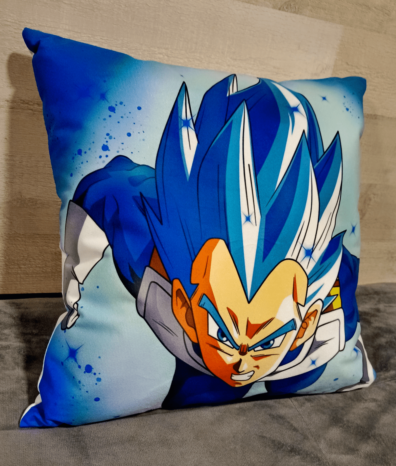 Cojín Felpa 45x45 cm Vegeta Blue Extra Suave -3