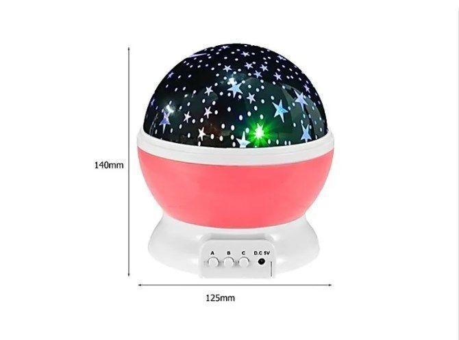 Lampara Led Espantacucos Proyector Luz Estrellas Mesa Niños-10