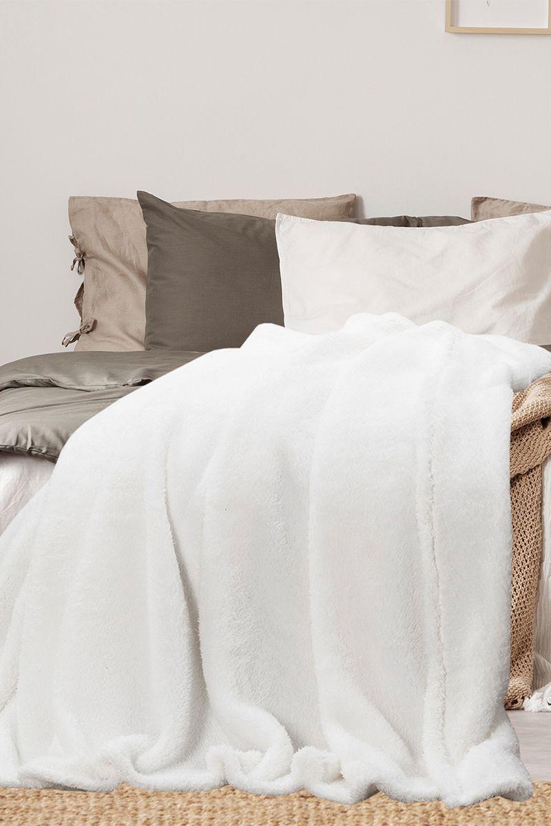 Manta Sherpa 220x200 cm Marfil-4