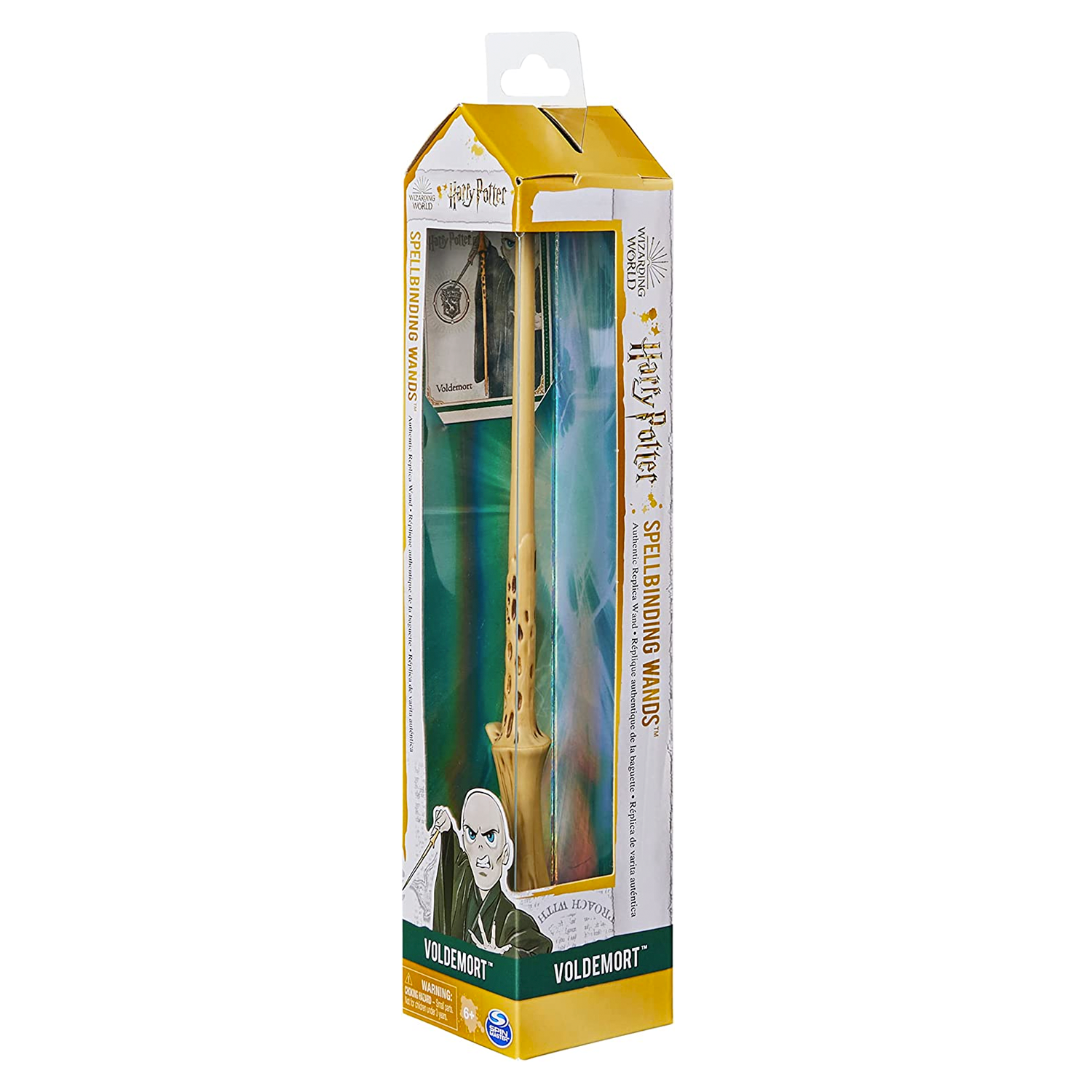 Varita Mágica Voldemort 30 cm Con Tarjeta de Hechizos-0