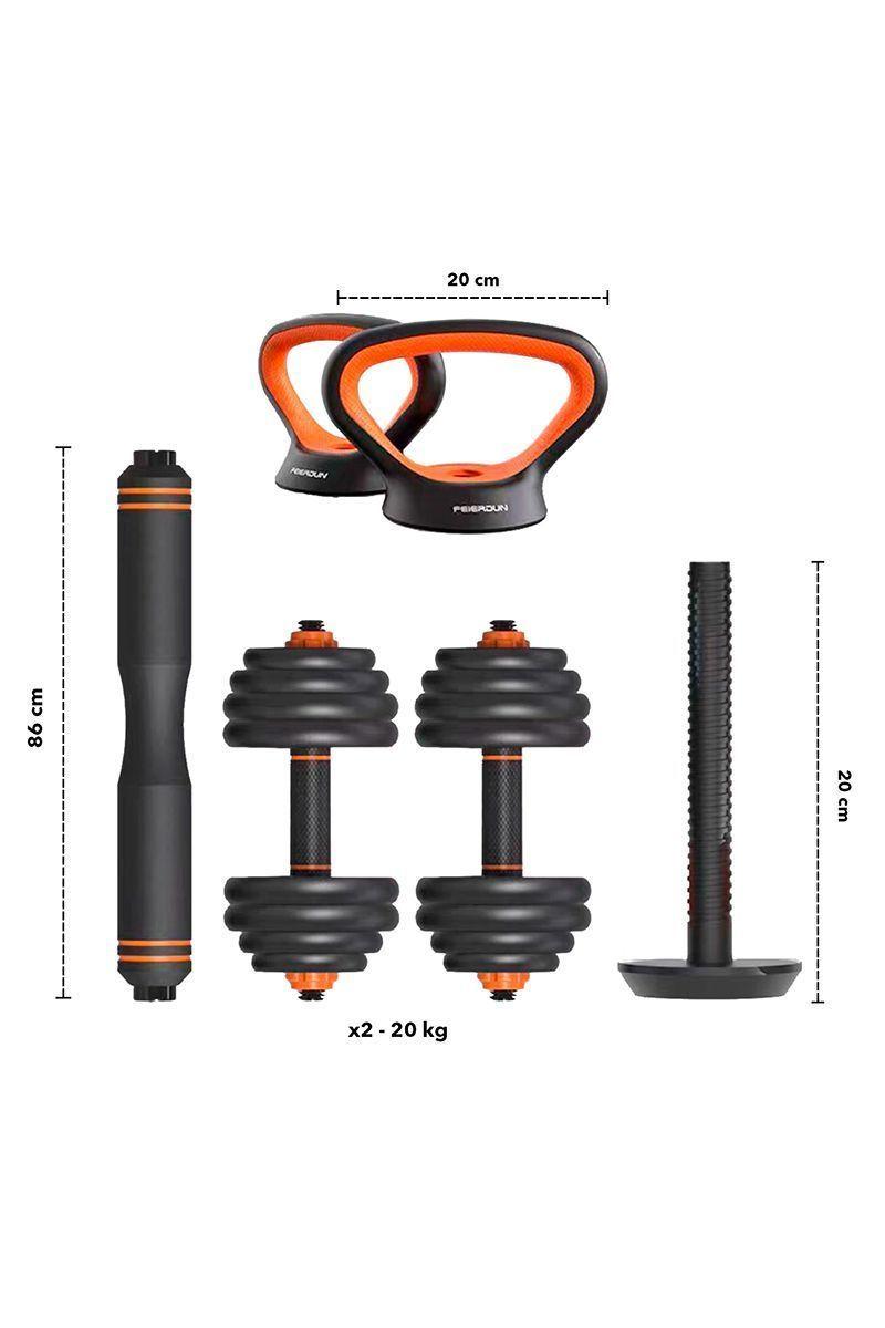 Pack Spinning Home Pro Fitness + Set Pesas 20 Kg Kettlebel-2