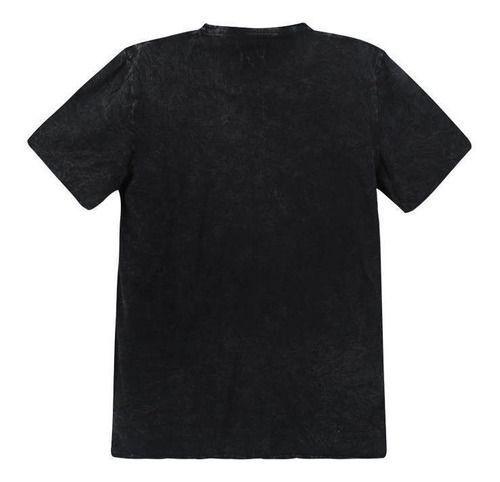 Polera Hombre Logo Negro Iron Maiden-4