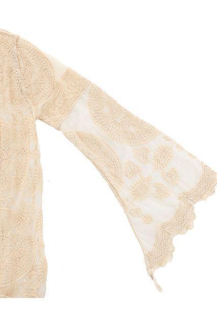Kimono Urbano Beige Trigal Macrame Humana-2