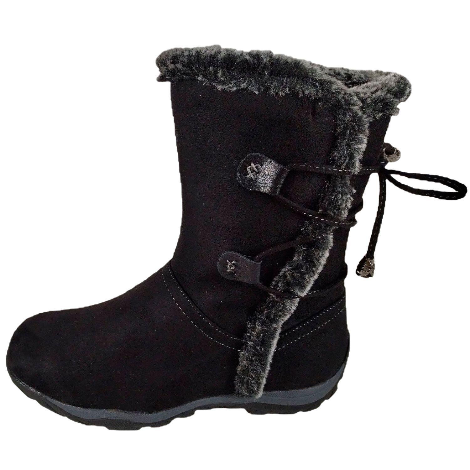 Bota de Mujer Negro Taco Chino-1
