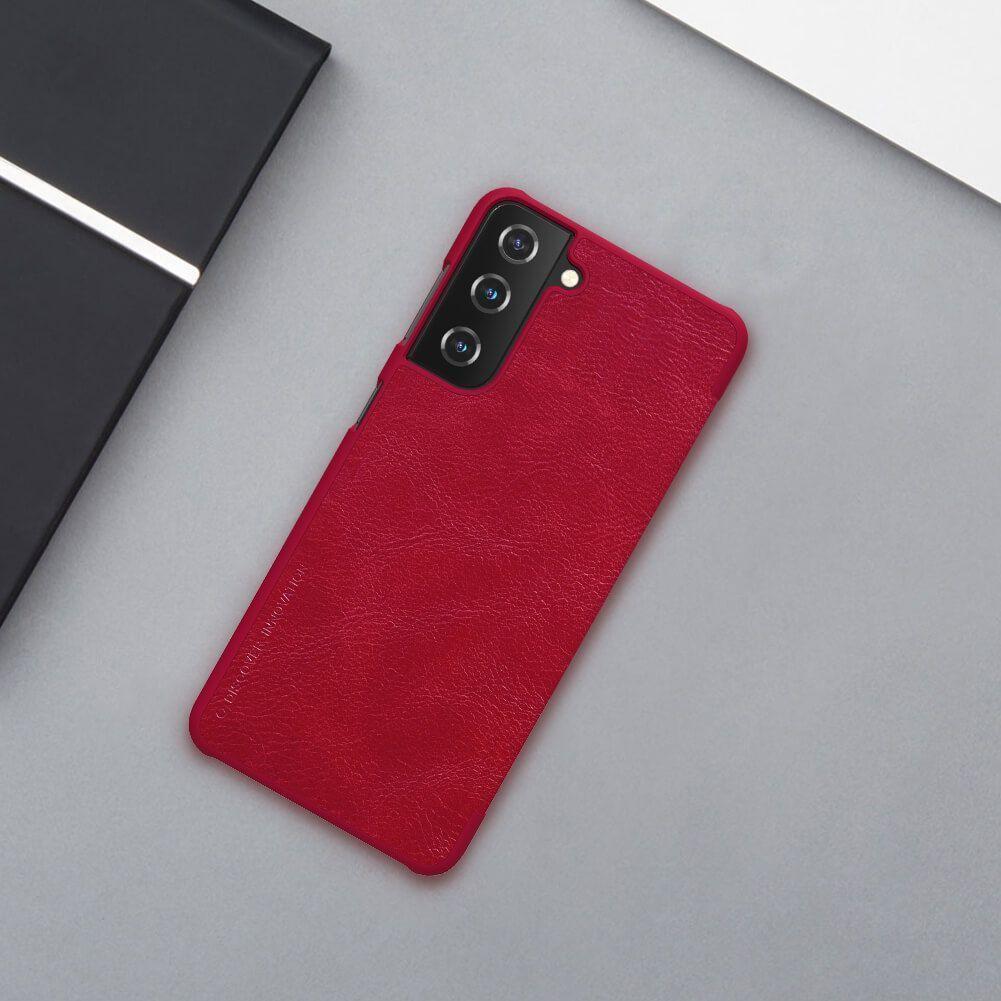Carcasa Flip Cover Para Samsung S21 - Rojo-2