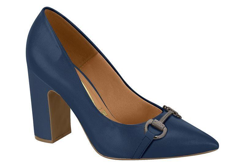 Zapato Mujer Taco Cuadrado Azul 1285-435- Vizzano-0