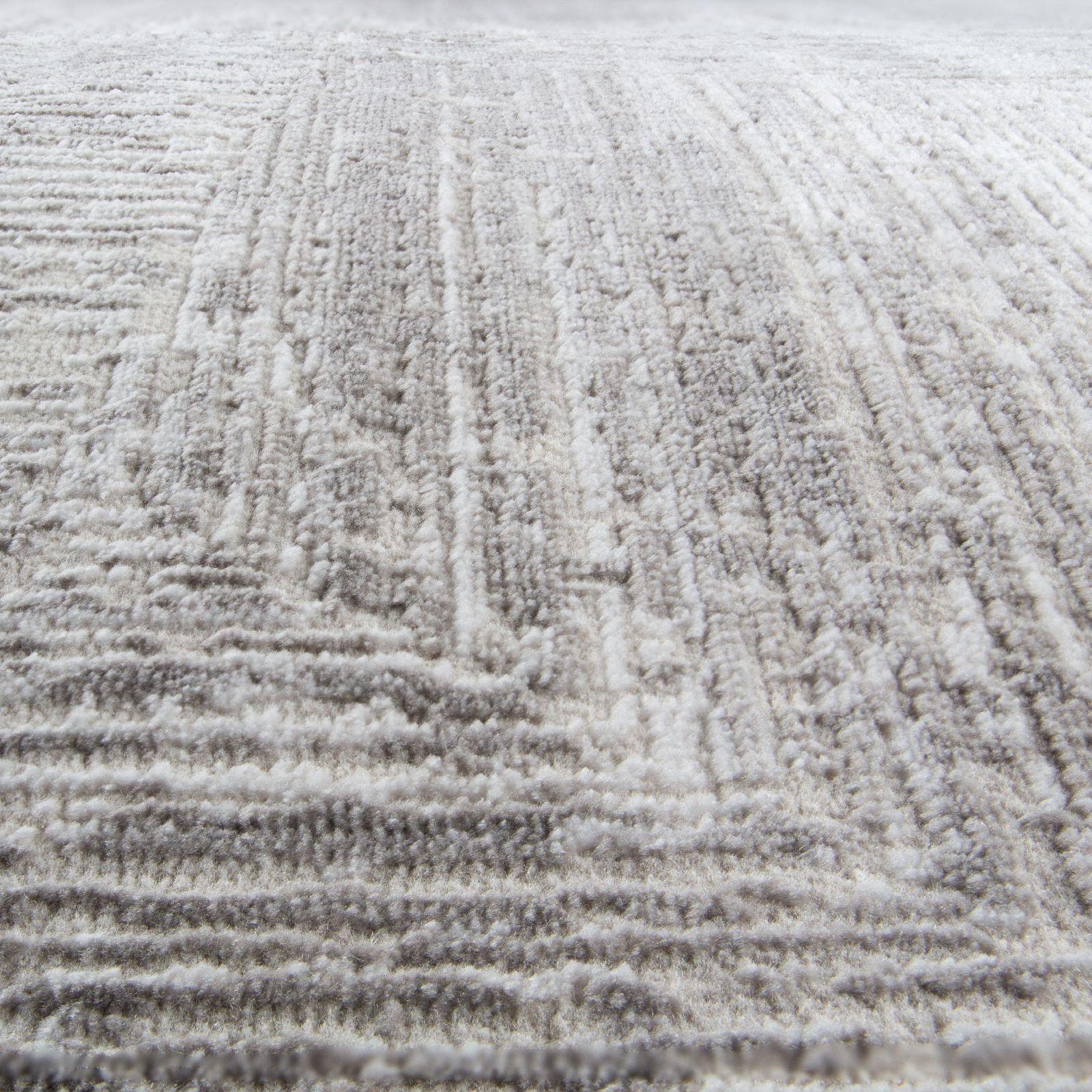 Alfombra Moderna Gruesa 160x240 cms.Gris -1