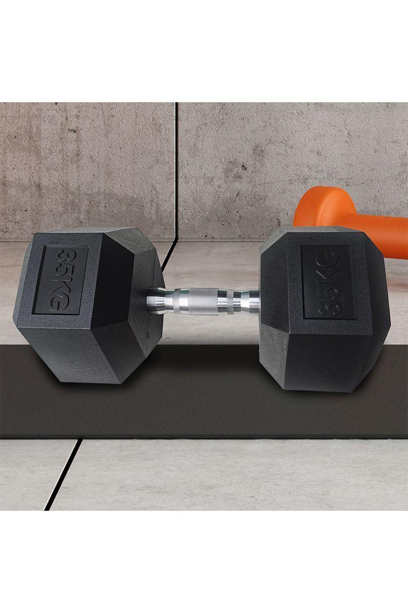 Mancuerna Hexagonal 35 Kg Negro-5