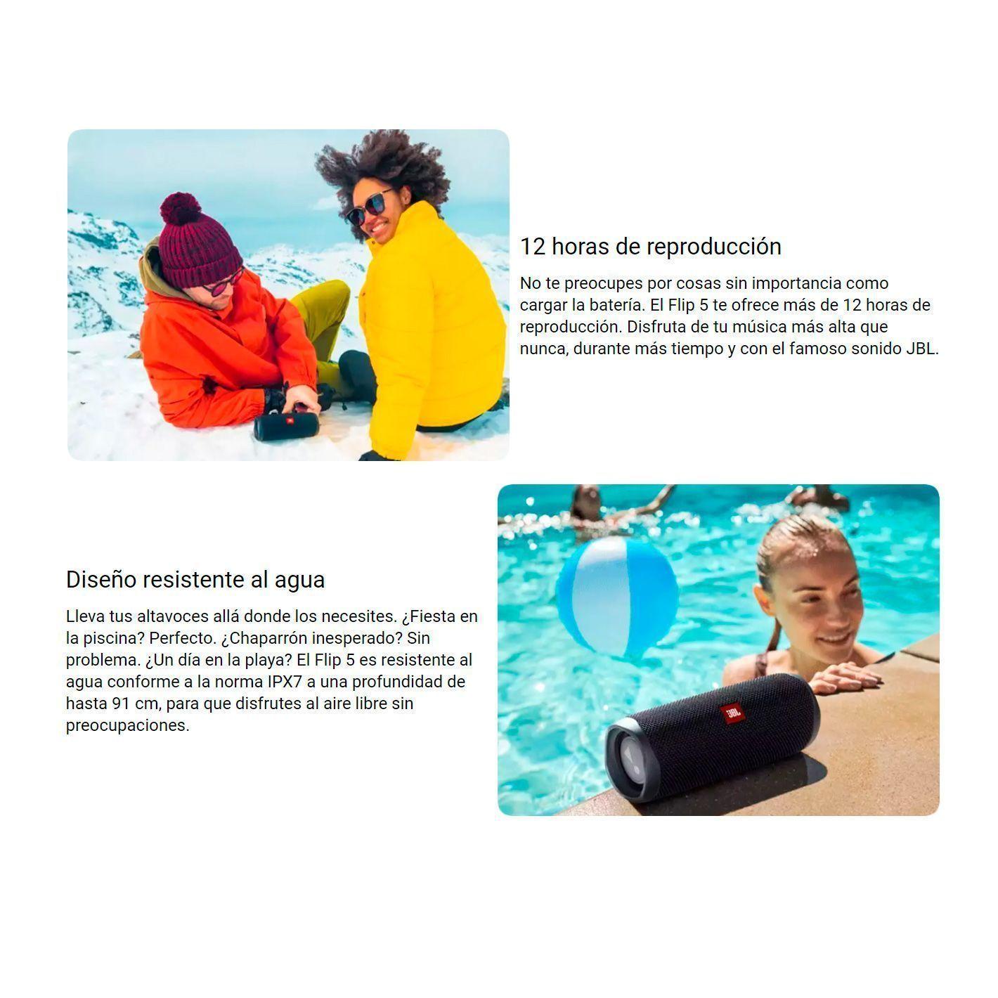 Parlante Bluetooth Jbl Flip 5 Portable Resistencia Ipx7-3