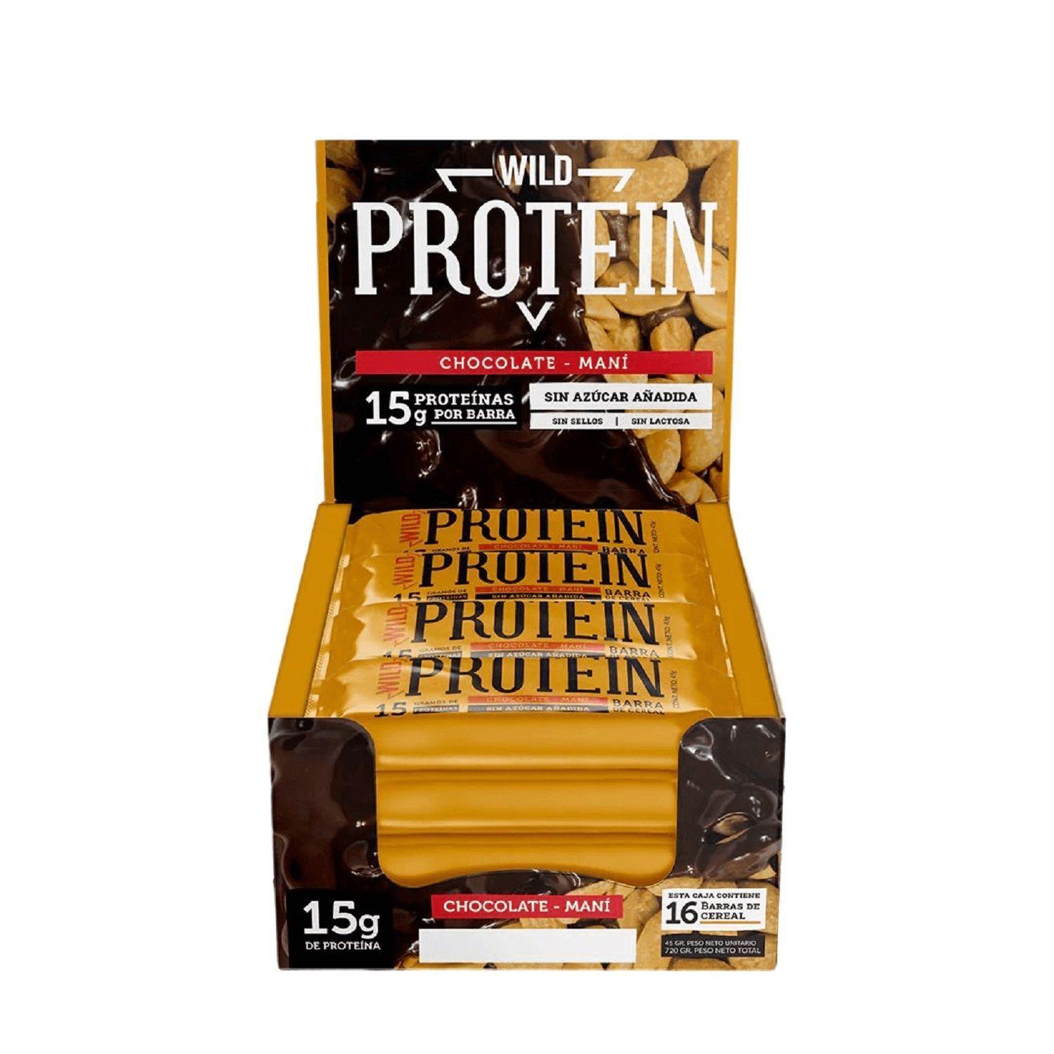 Wild Protein 16 unidades Chocolate – Maní 15 grs-0