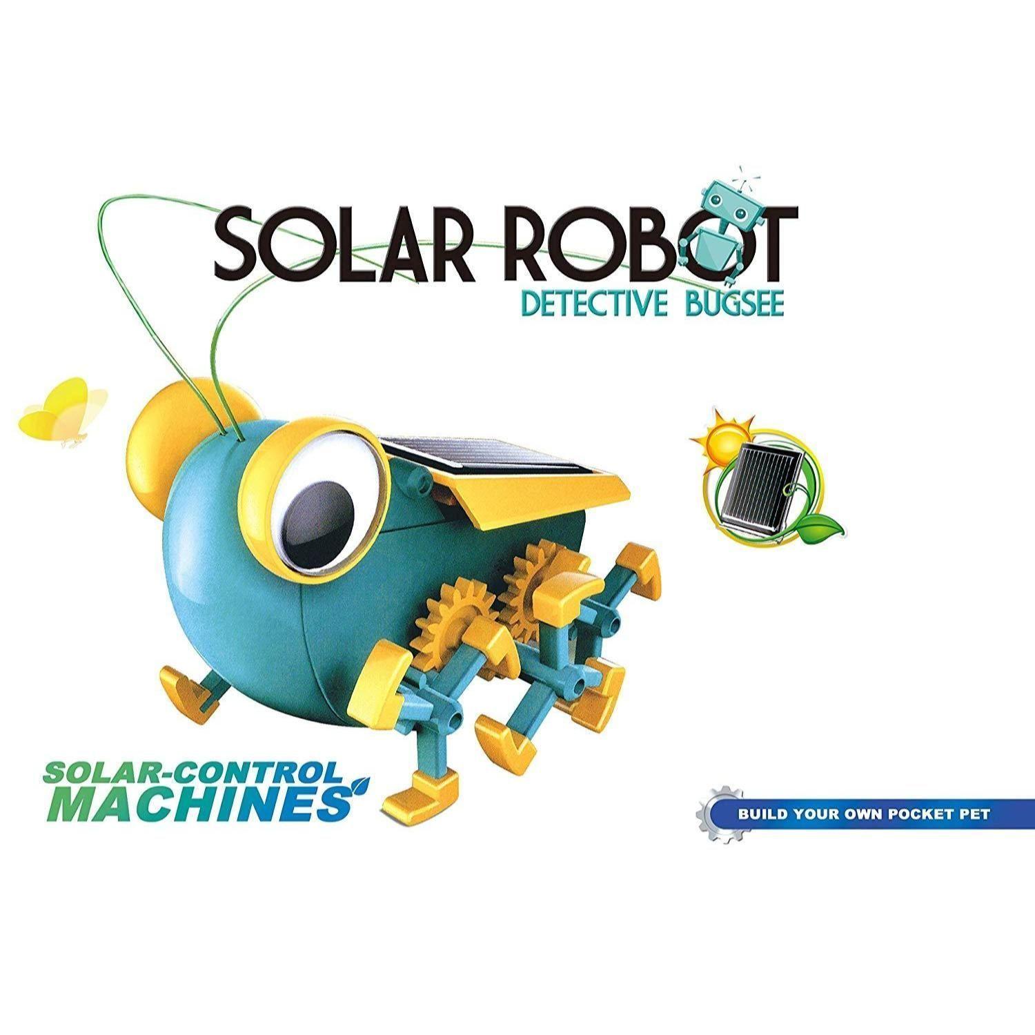 Juguete Armable Robot Solar Grillo Detective-2