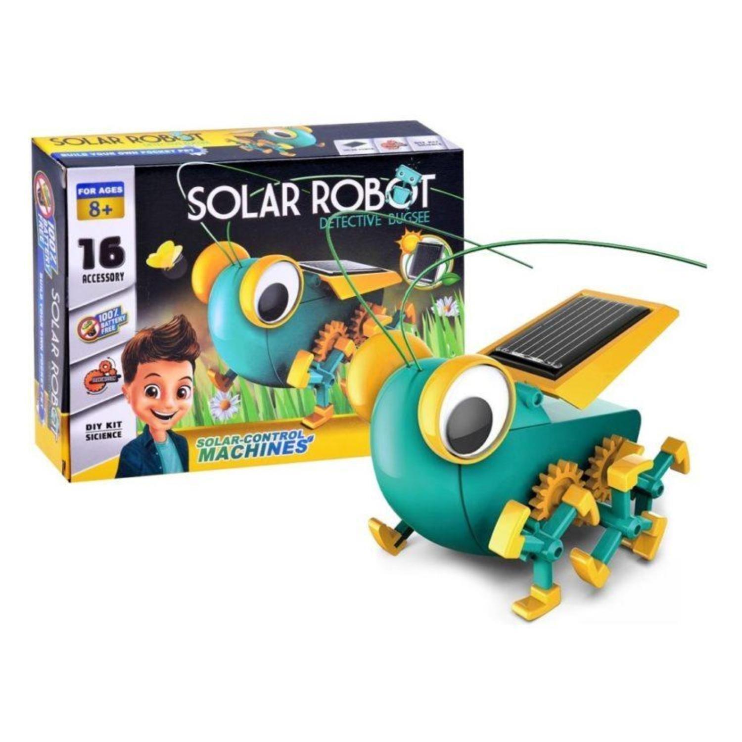 Juguete Armable Robot Solar Grillo Detective-3