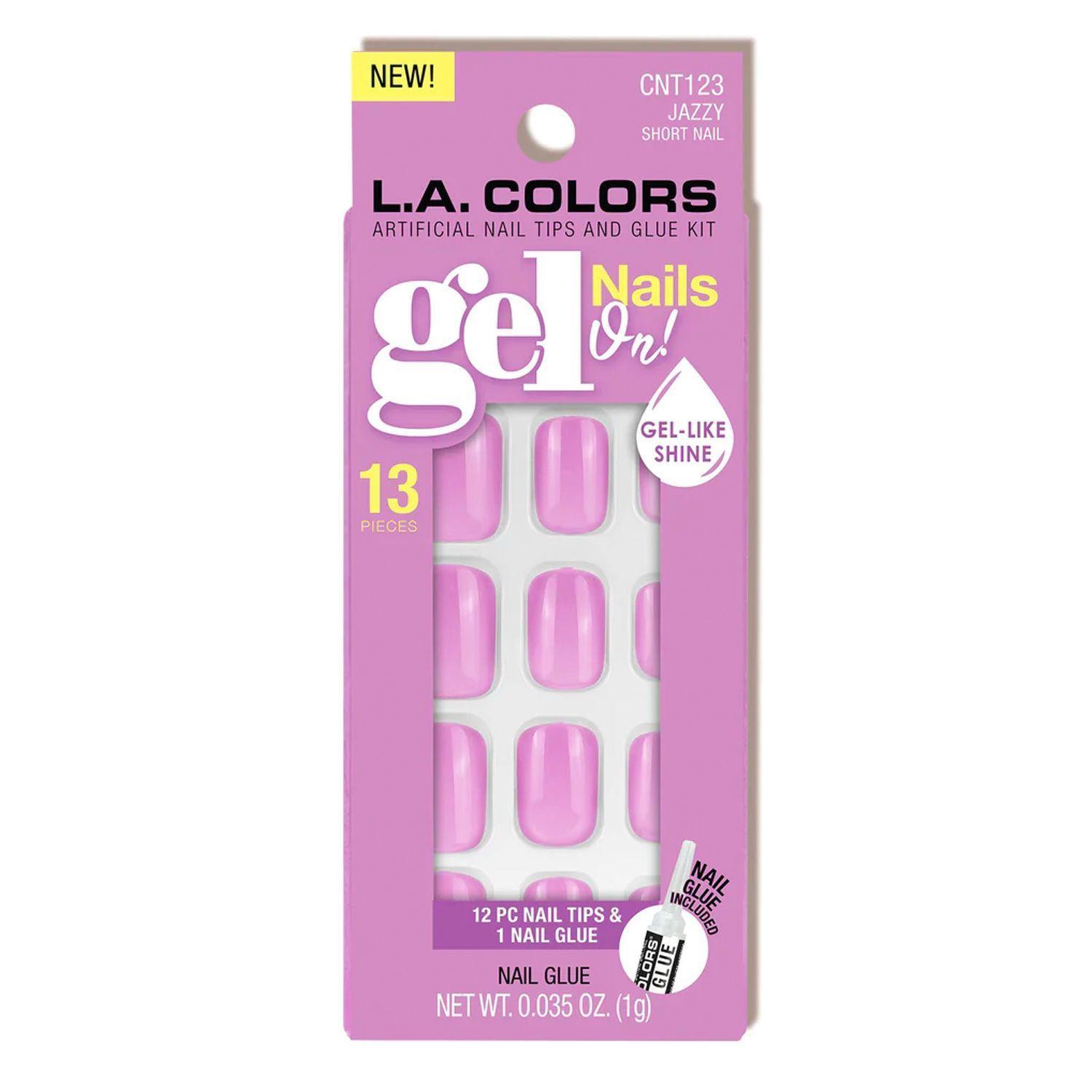 Set de Uñas Gel Press On "Jazzy" L.A Colors-0