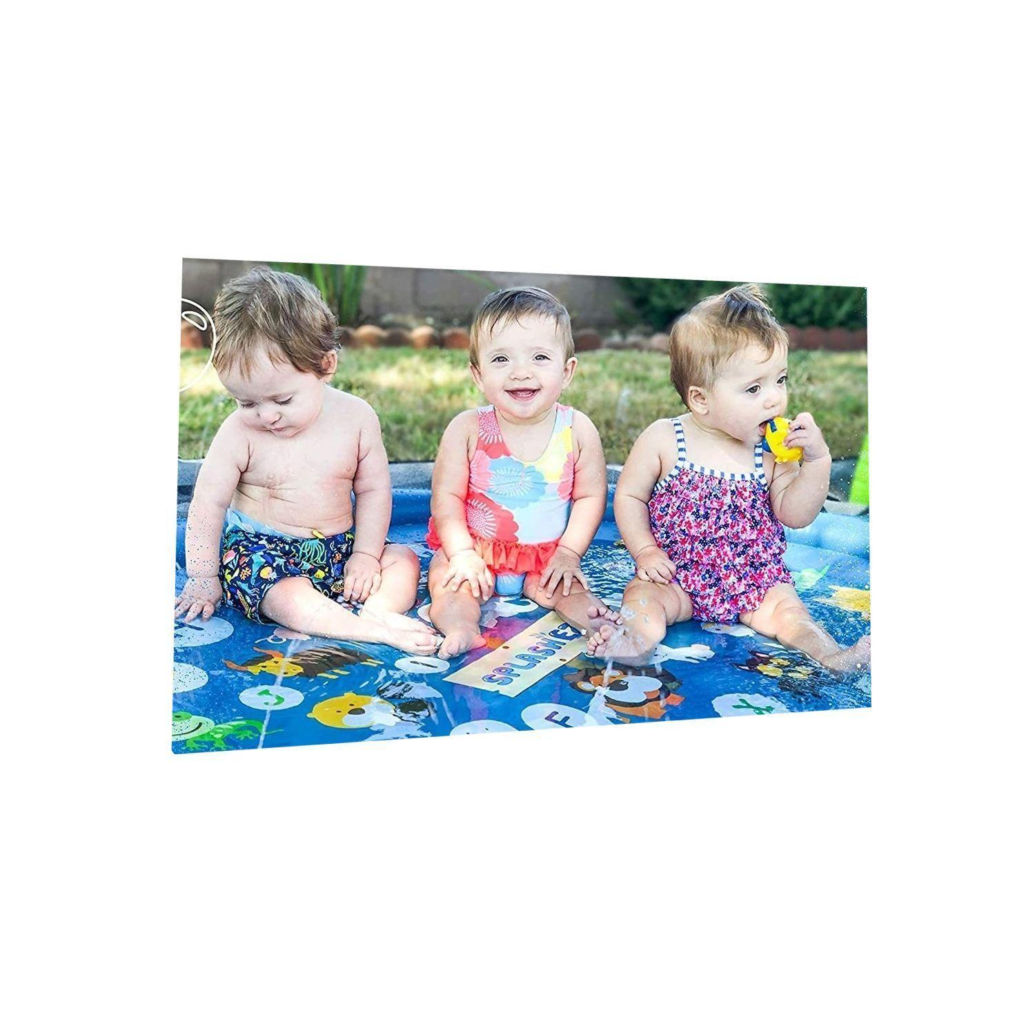Piscina Alfombra Lanza Agua Infantil-2
