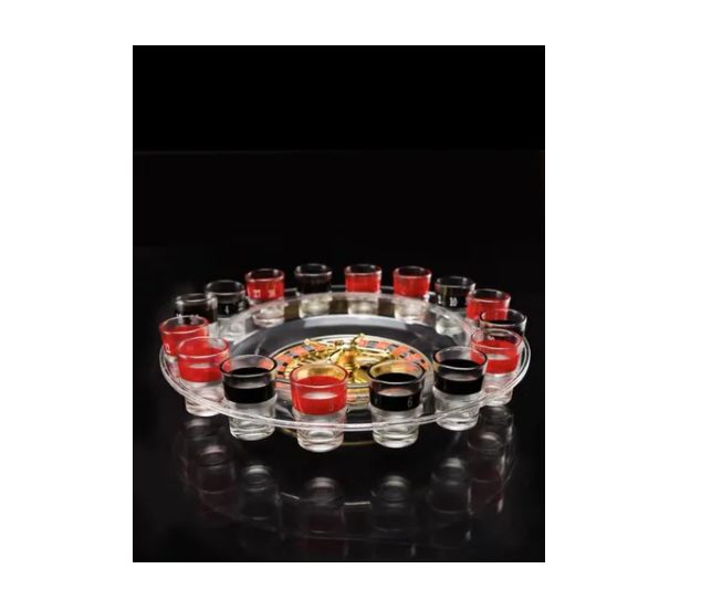 Juego De Ruleta Casino De Shots Cortitos Alcohol Chupitos-3