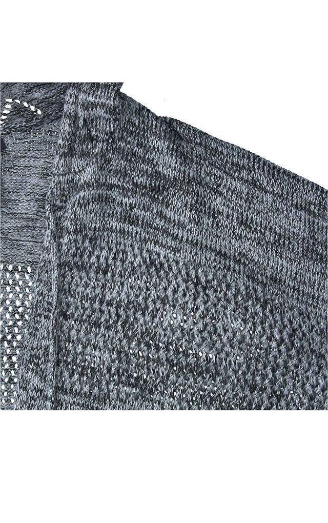 Poncho Gorro Gris Humana-0