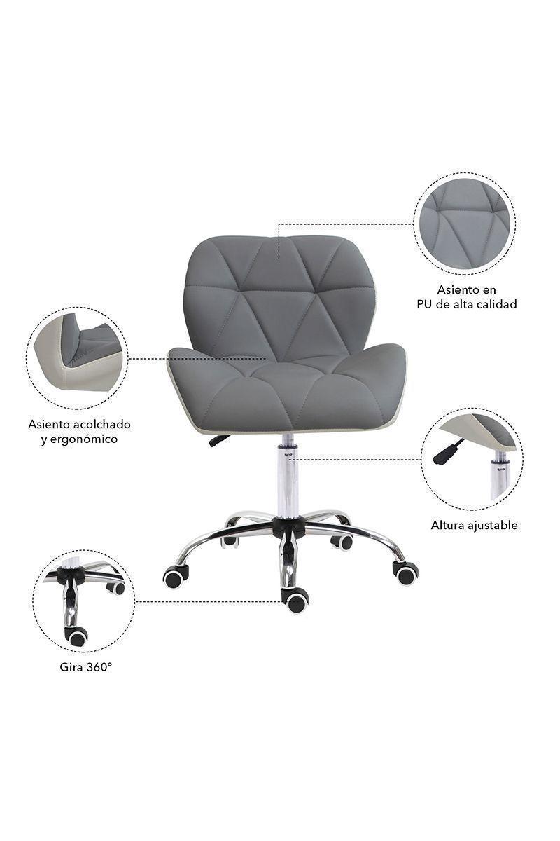 Silla de Oficina Stela Gris-4