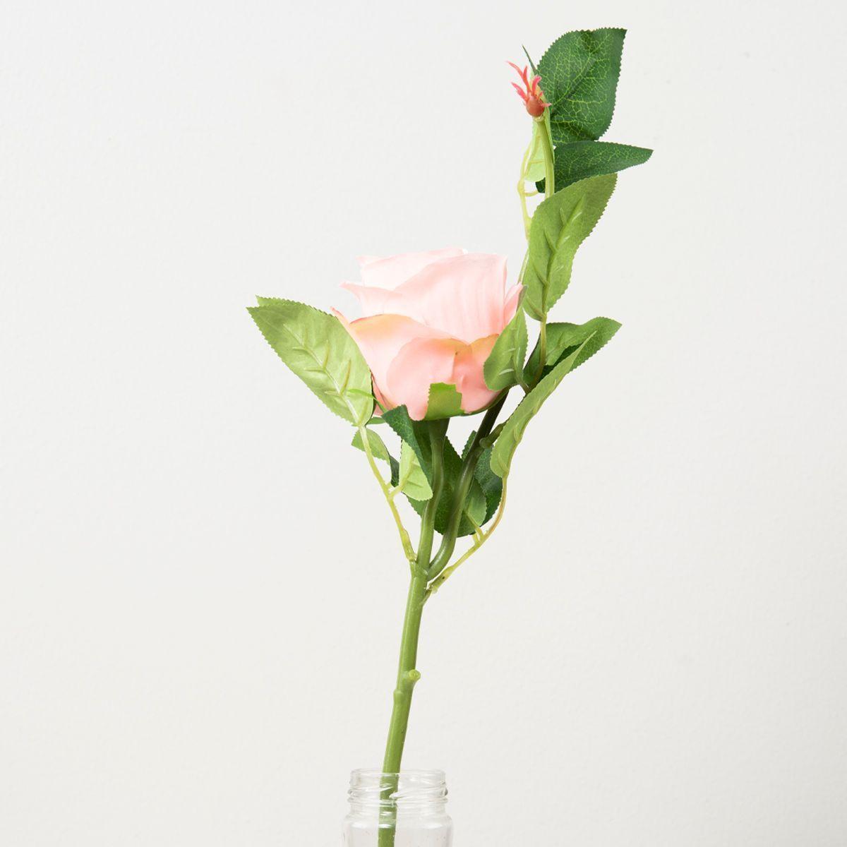 Rosa Artificial Rosada 46cm-2