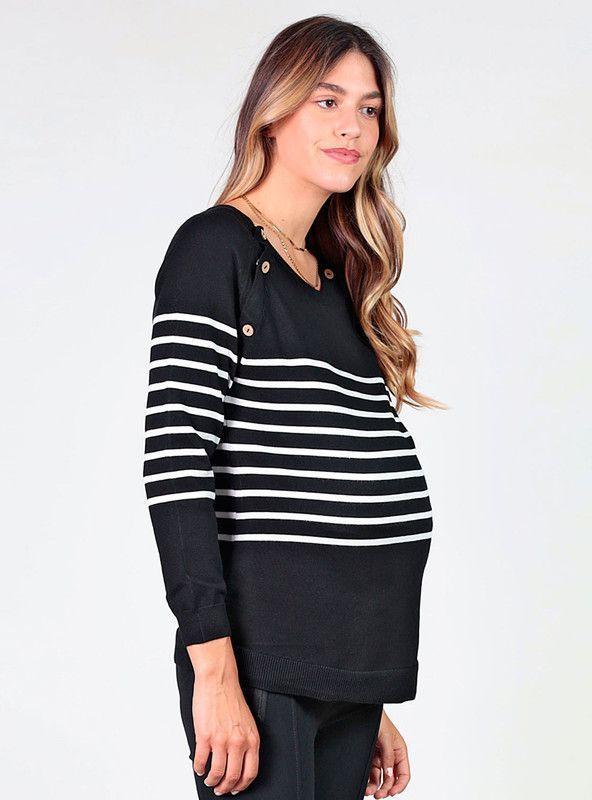 Sweater lactancia con botones-1