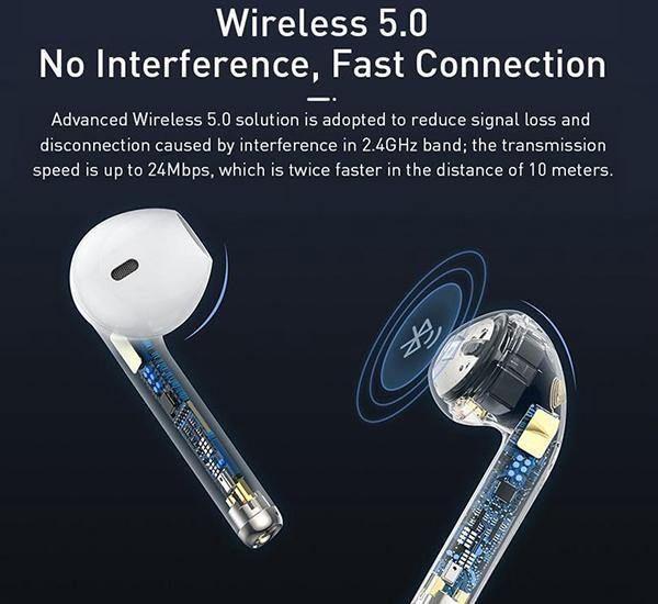 Audífonos Bluetooth Encok W04 Pro TWS Carga Inalambrica Baseus-4