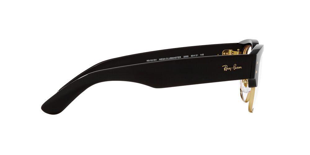 Lentes Ópticos Ray-Ban 0RX0316V Mega Clubmaster Negro Unisex-3