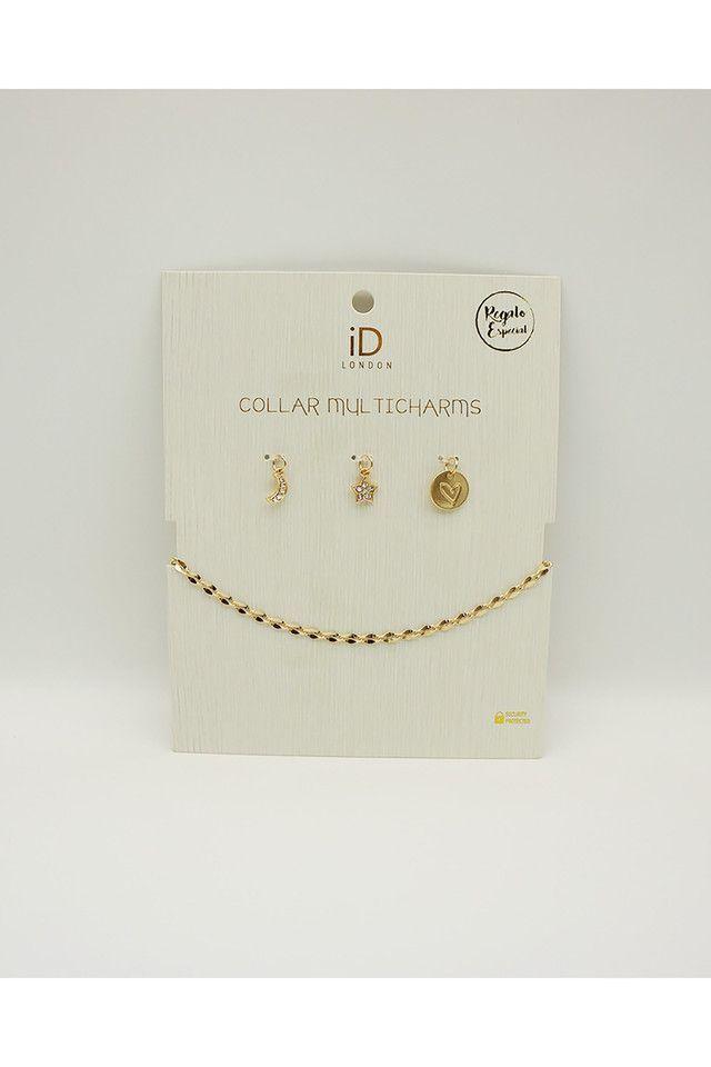 Collar Corto Dorado Estrella ID-0