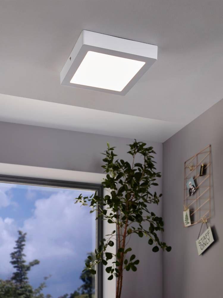 Foco Sobrepuesto Fueva metal Blanco Led incluida 16W Cod.94077-1