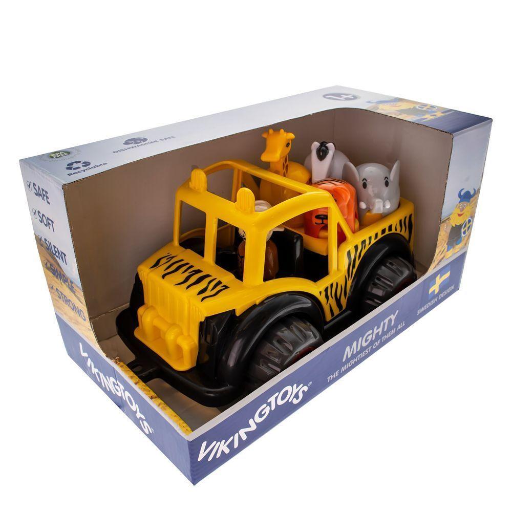 Juguete Jeep safari mighty 28 cm 6 piezas caja-3