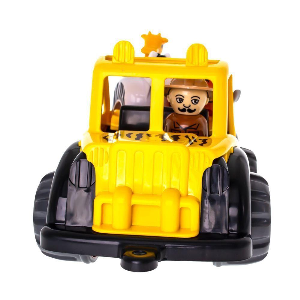 Juguete Jeep safari mighty 28 cm 6 piezas caja-2