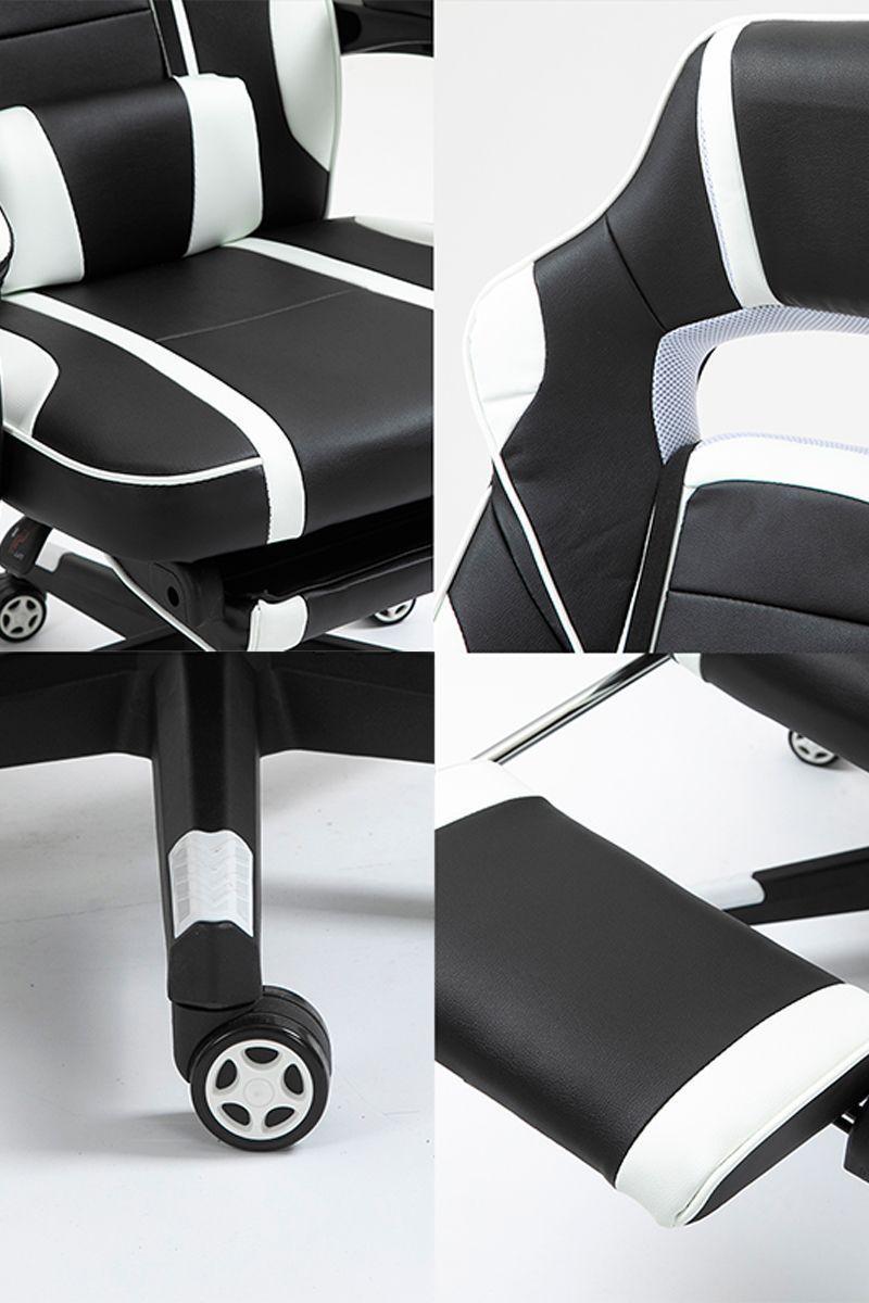 Silla Gamer Extreme Game Reclinable 150° Blanco-5