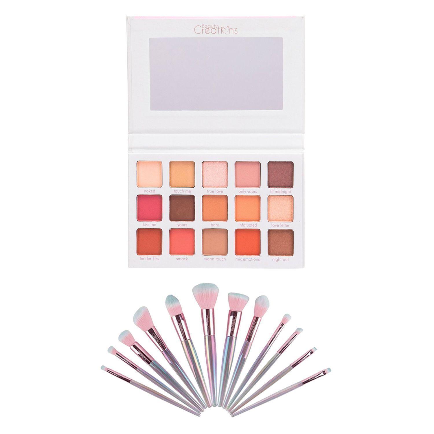 Pack Paleta de Sombras “Irresistible” + Set 12 Brochas Holo Fun y Estuche de Beauty Creations-0