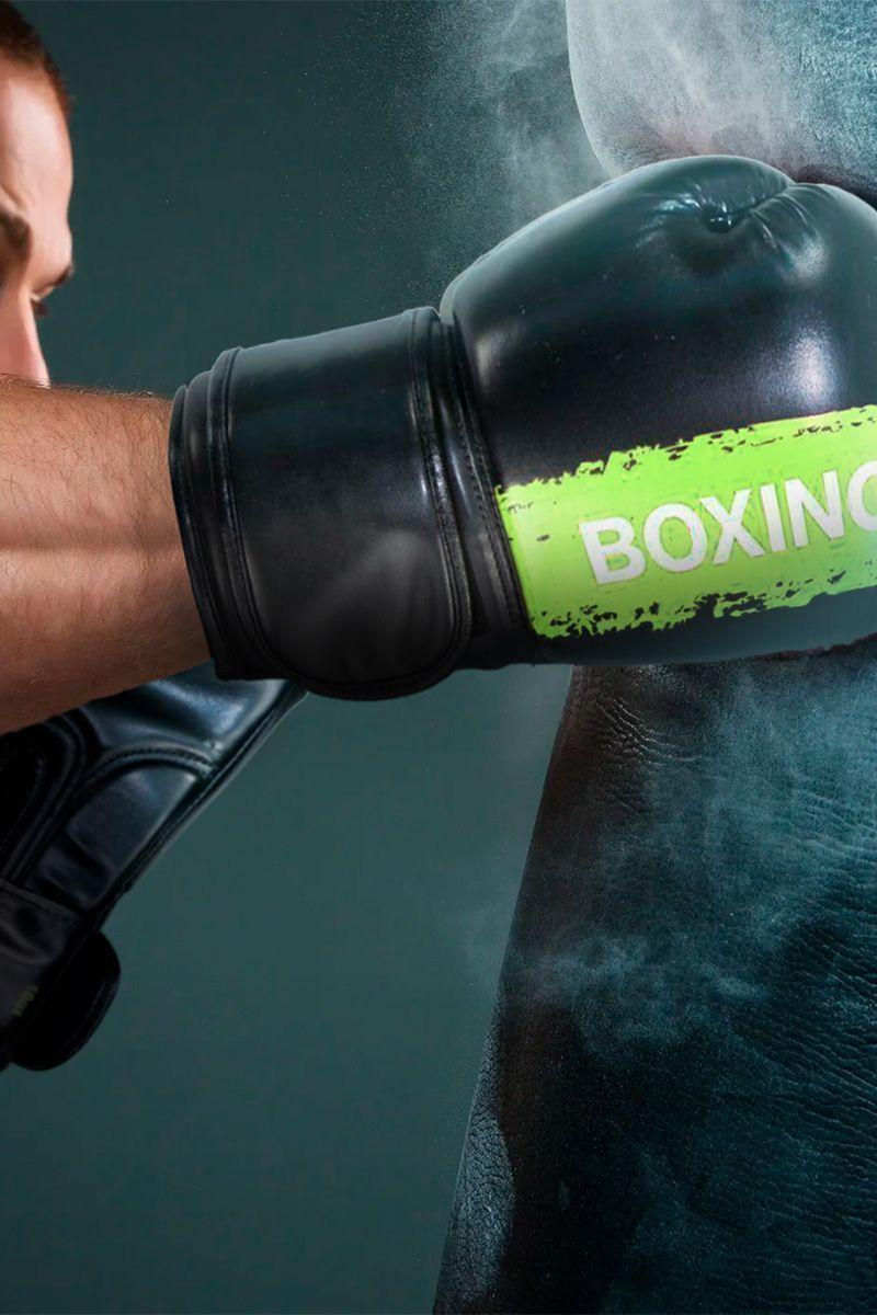 Guantes de Boxeo Profesional 12 Oz Verde-5