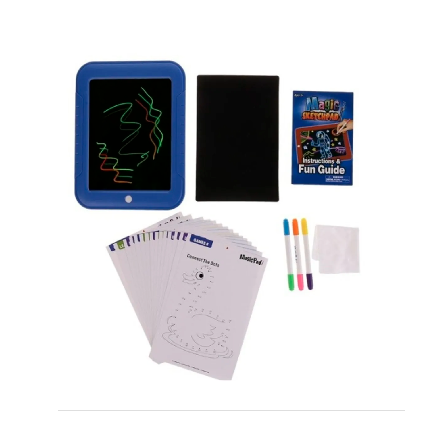 Pizarra Luminosa Mágica Luz Led + Plumones-0