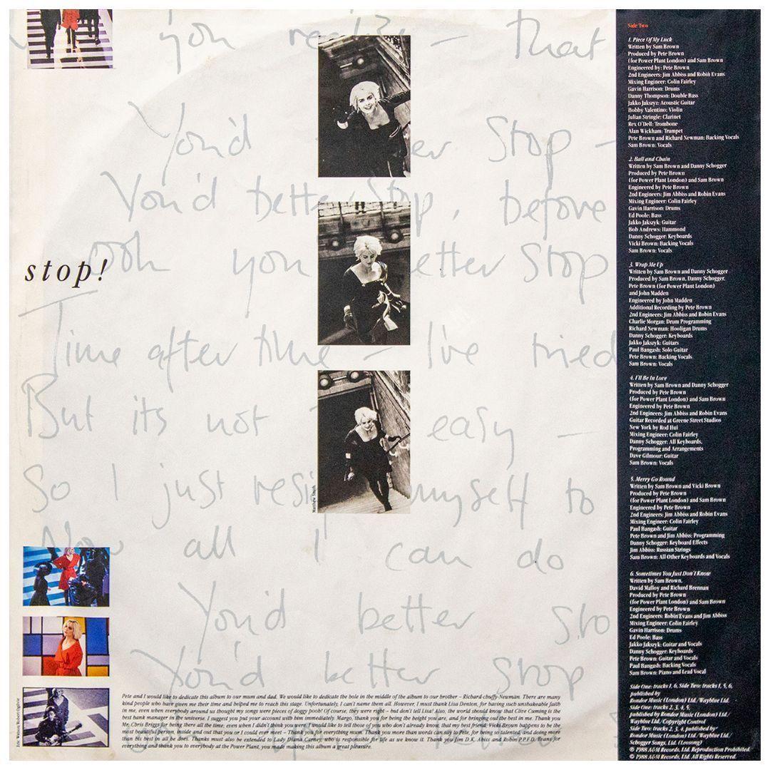 SAM BROWN - STOP! VINILO USADO-3