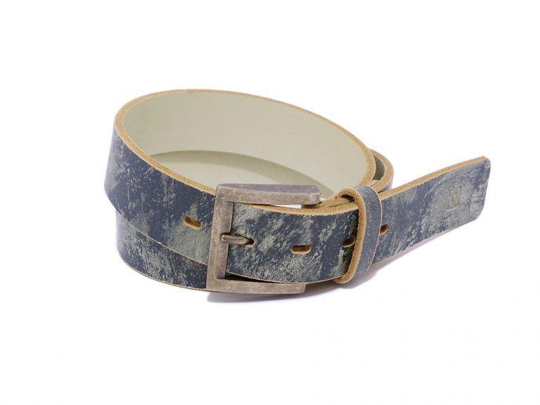 CINTURÓN CUERO JASPEADO LISO-1