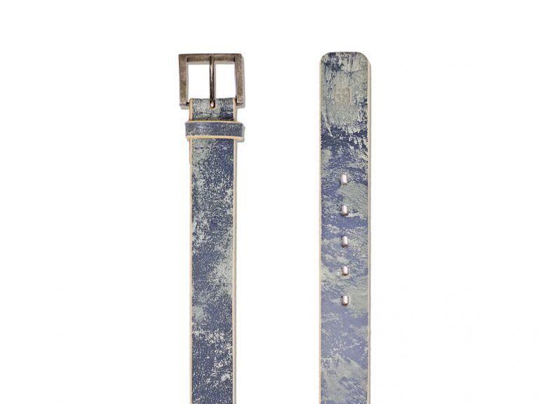 CINTURÓN CUERO JASPEADO LISO-3