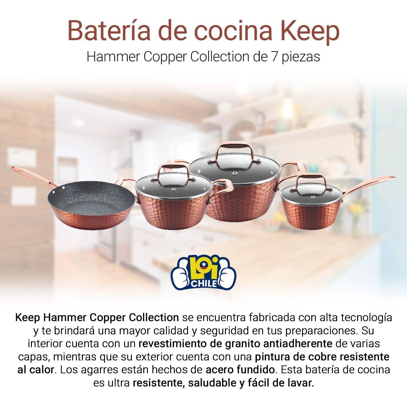 Batería de Cocina Keep Copper Line 7 Piezas-1