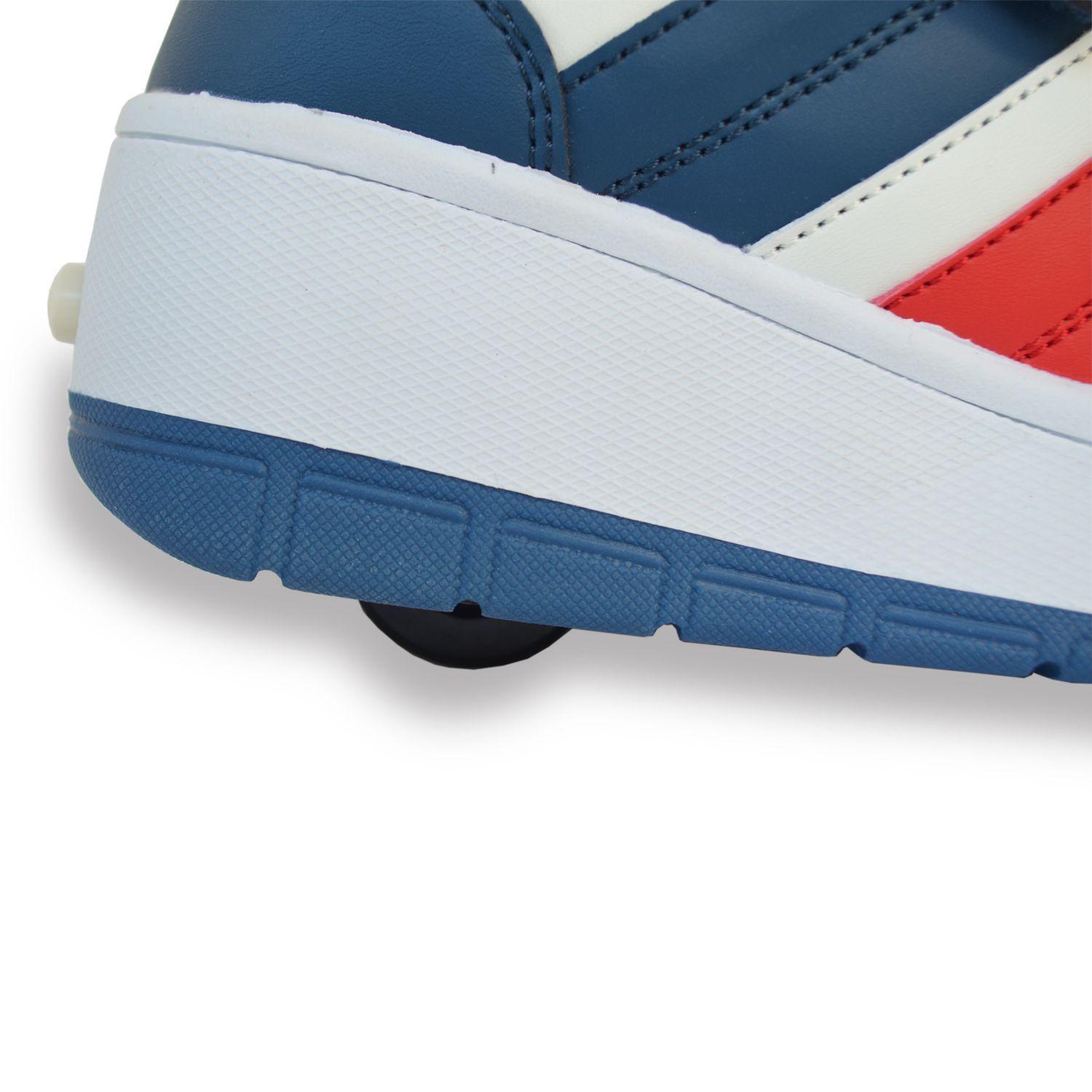 Zapatillas Niños con Ruedas Azul-4