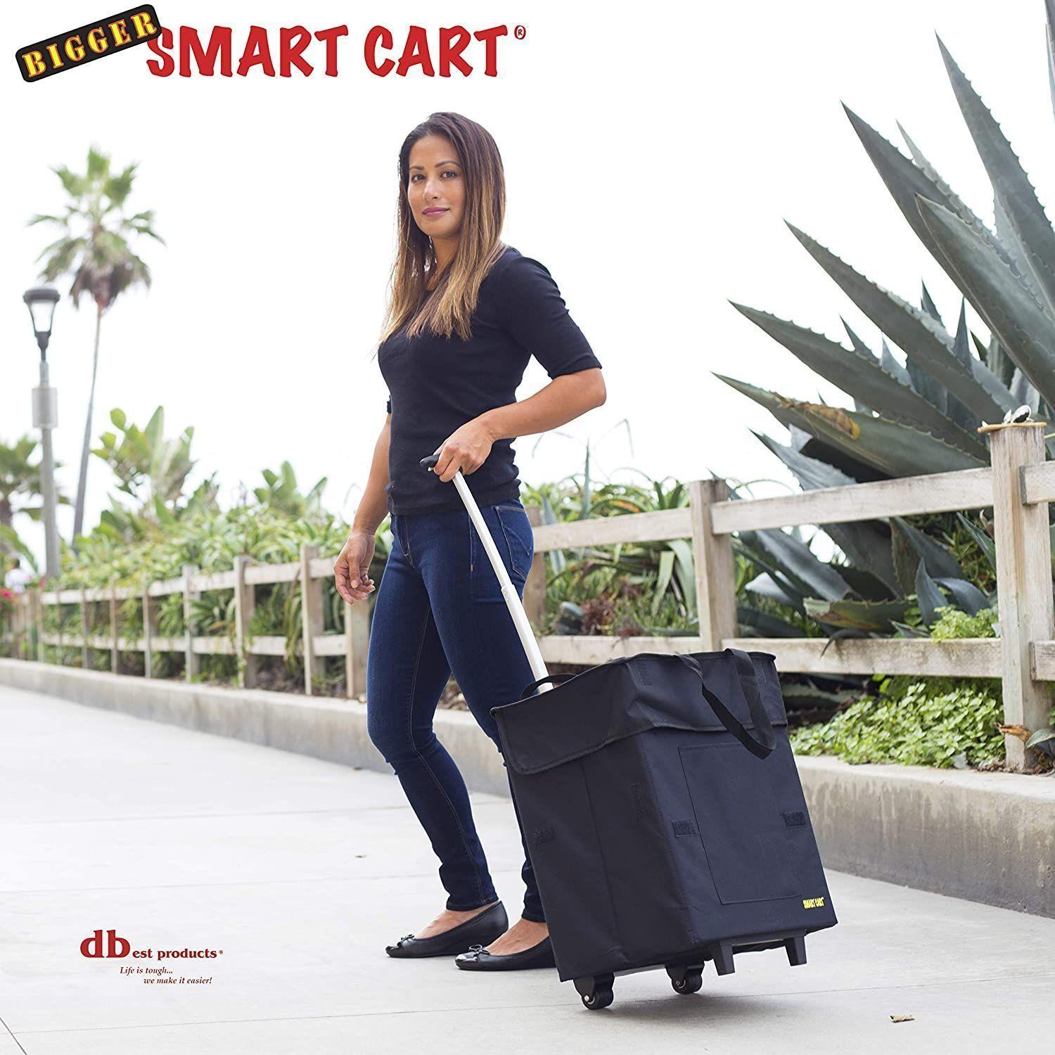 Carro Plegable De Carga Multiuso Smart Cart Compras Feria Black-3