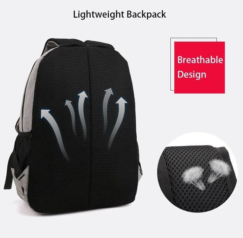 Mochila para Laptop impermeable con puerto USB-4