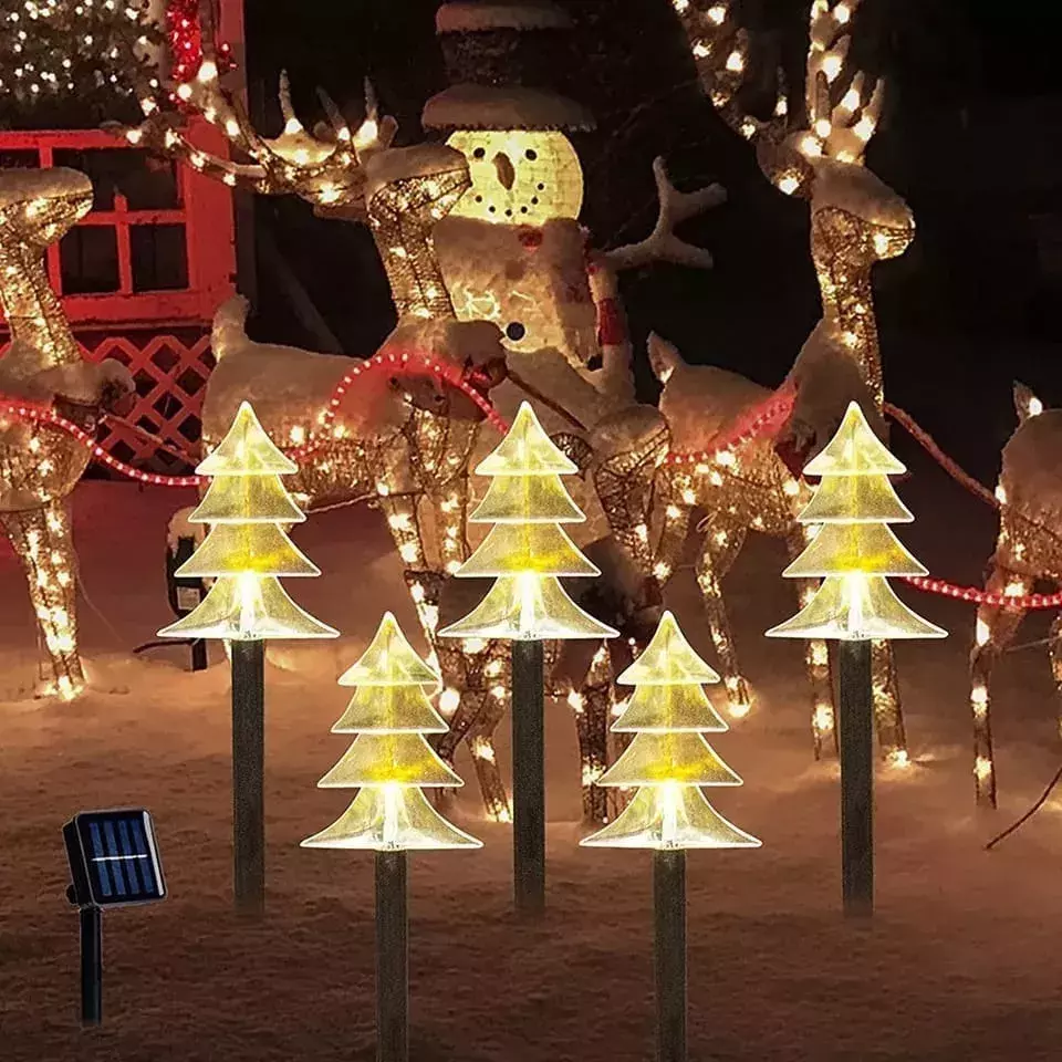 5 Luces Navideñas Luces Navideñas Solares Arboles Navidad-3