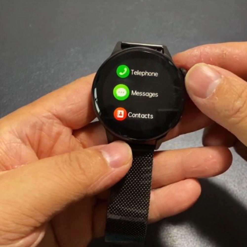 Reloj inteligente Smartwatch DT4+ negro metal-2