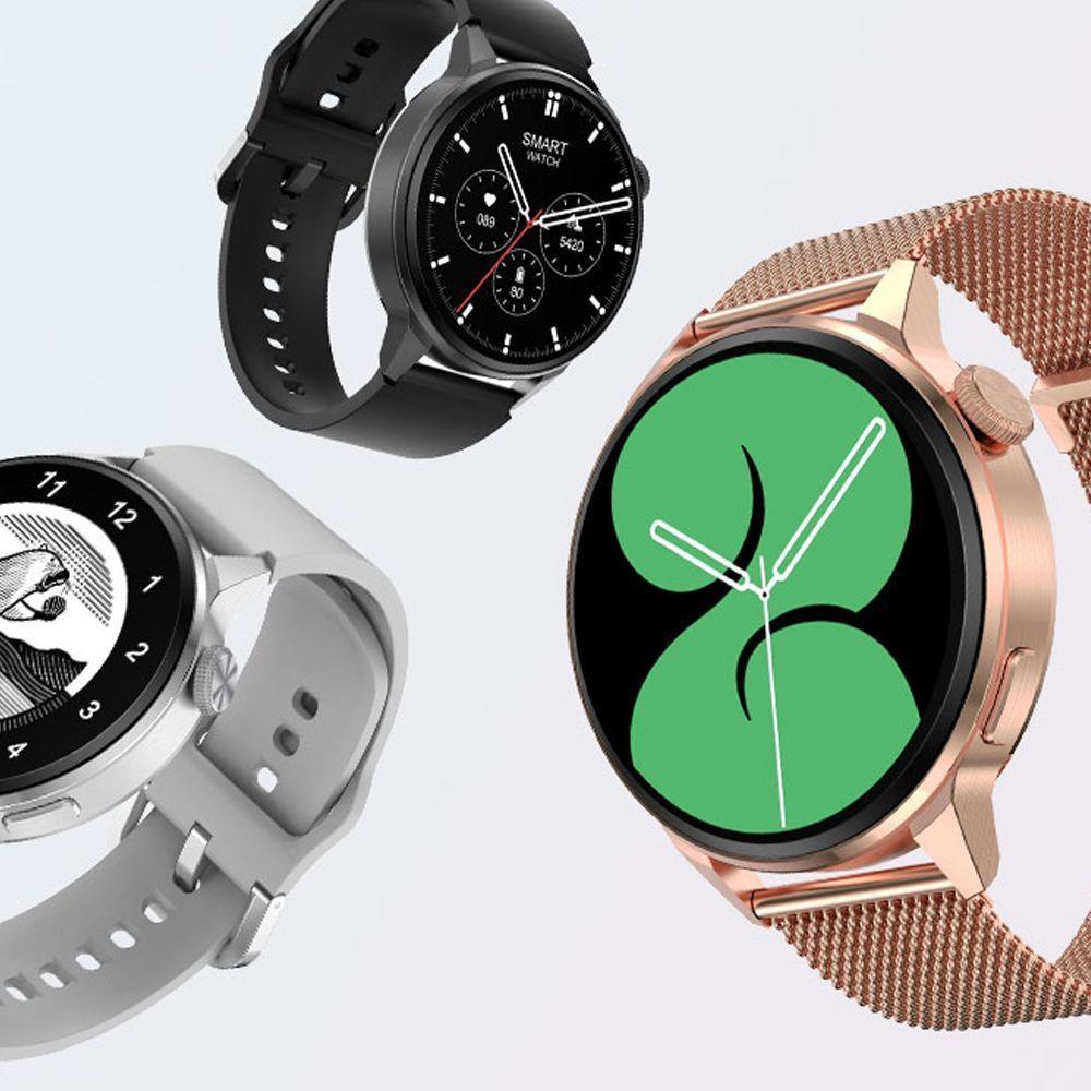 Reloj inteligente Smartwatch DT4+ negro metal-4