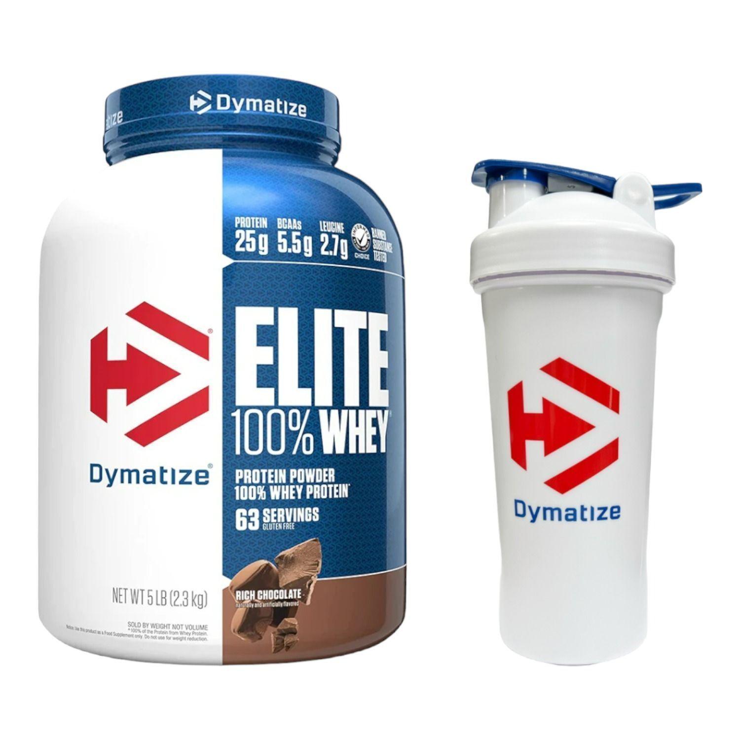 Proteina Whey 5 Lb - Dymatize Chocolate + Shaker-0