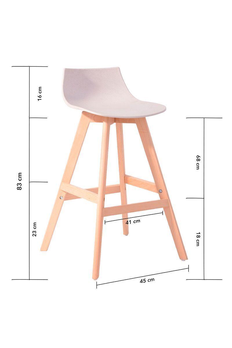 Pack 4 Pisos Bar Bistró Pu Taburetes Reposapiés-2