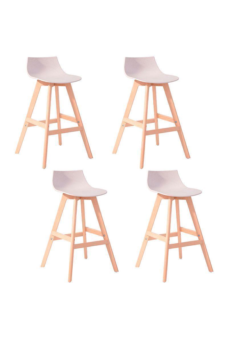 Pack 4 Pisos Bar Bistró Pu Taburetes Reposapiés-0