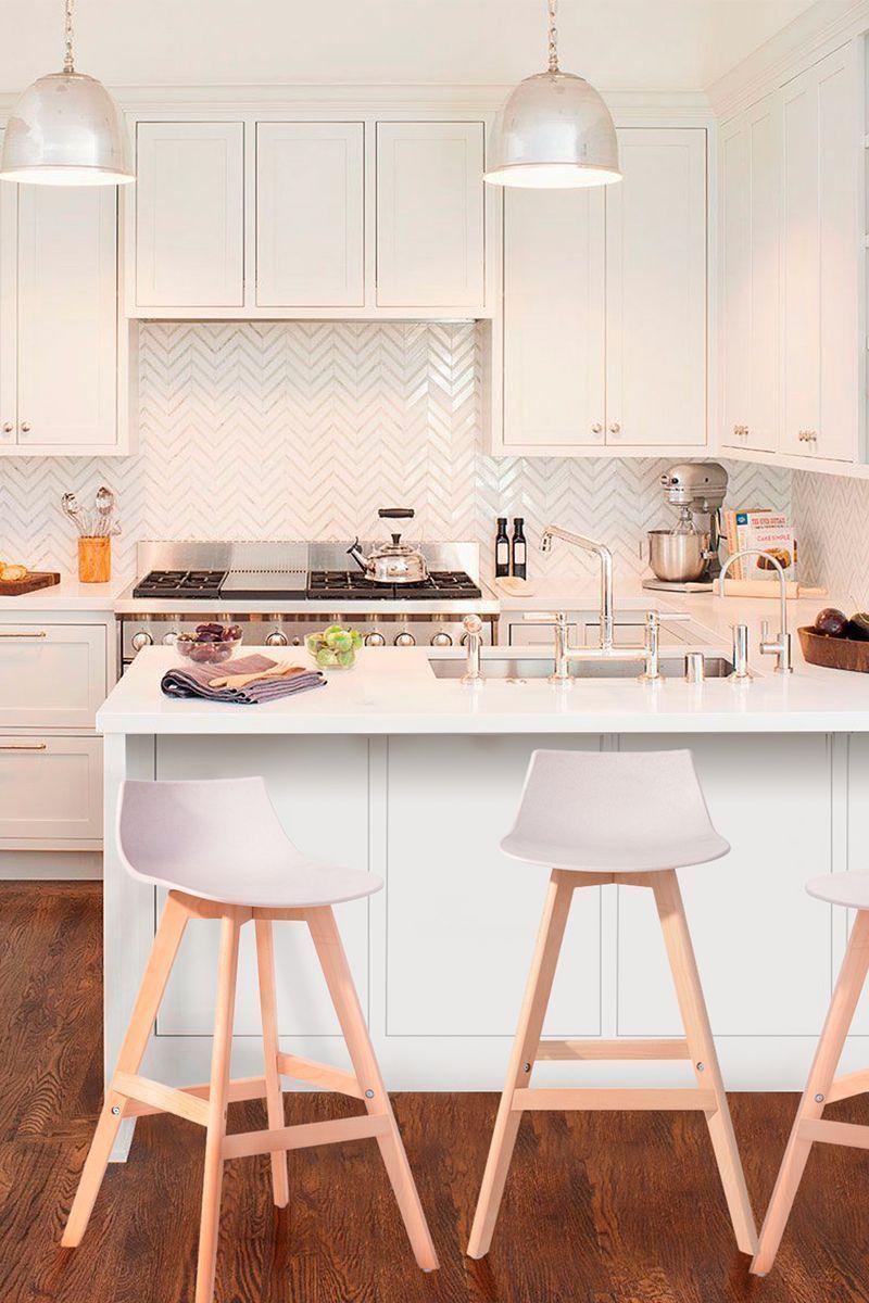 Pack 4 Pisos Bar Bistró Pu Taburetes Reposapiés-5