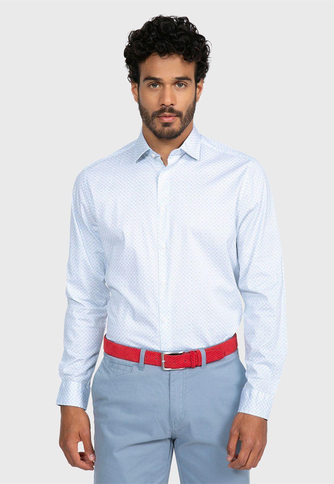 Camisa Casual Spandex Floreada-0