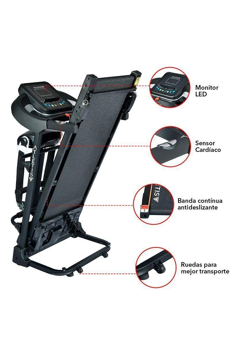 Trotadora Atletis Fit BSD8050 MP3 USB Negro-3