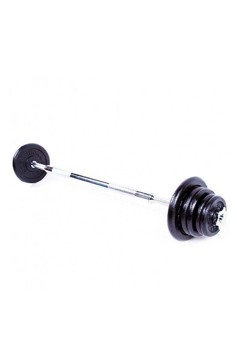 Set 30 KG Barra Armable + Discos Metal-3